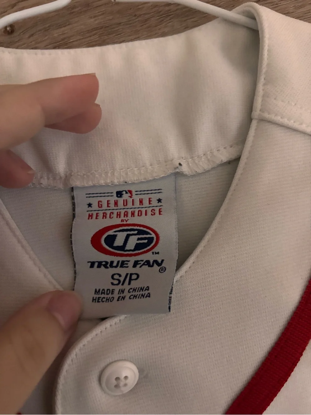 PHILLIES Kids White & Red Baseball Jersey